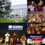 दूधिया रोशनी से जगमगाया एसजीआरआर विश्वविद्यालय का हैलीपैड, नवरंग डांडिया की भव्यता ने मोहा मन